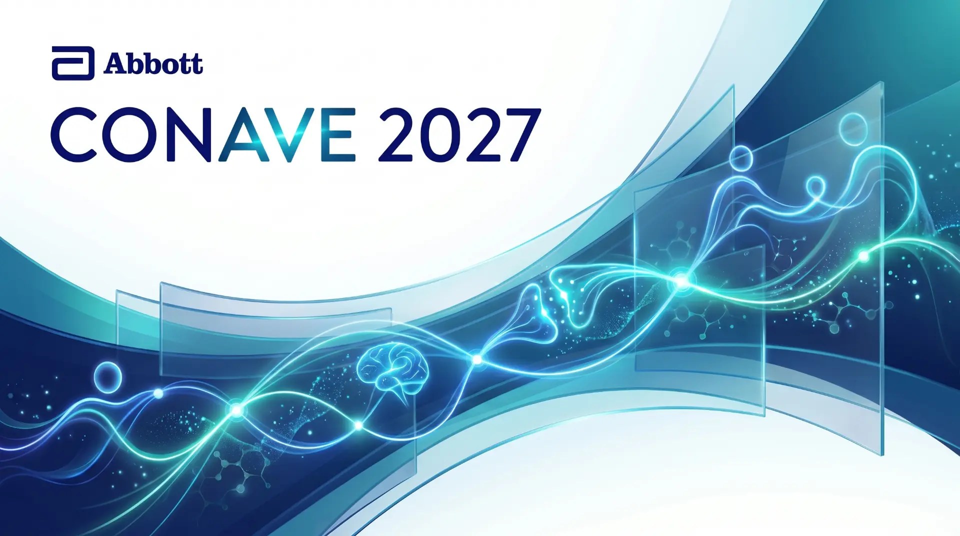 Key visual oficial de la convención CONAVE 2027 de Laboratorios Abbott